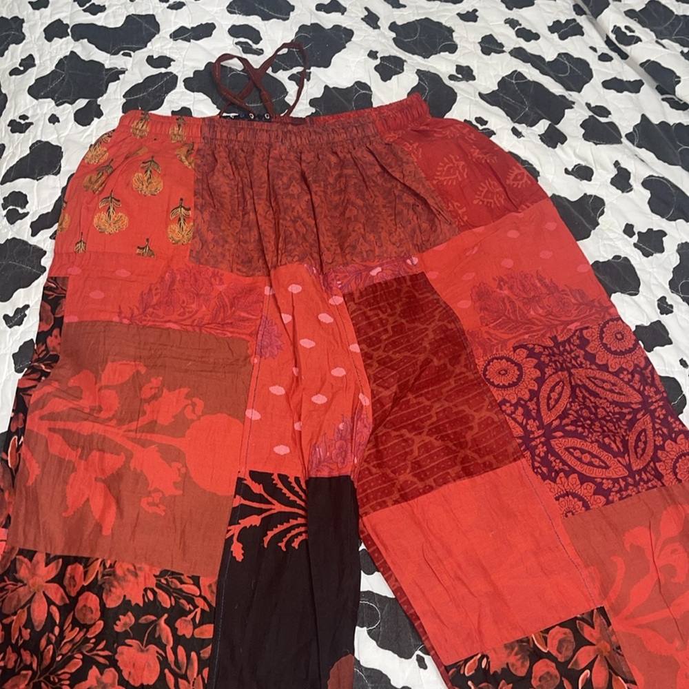 New harem style tie dye patchwork joggers. - Picture 5 of 5